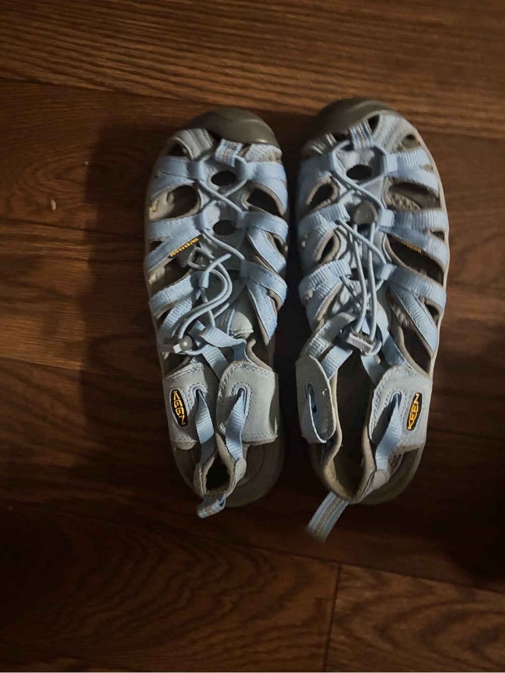 Women's Keen Whisper Size 8 Alaskan Blue Gray Waterproof Sandals - Picture 4 of 7